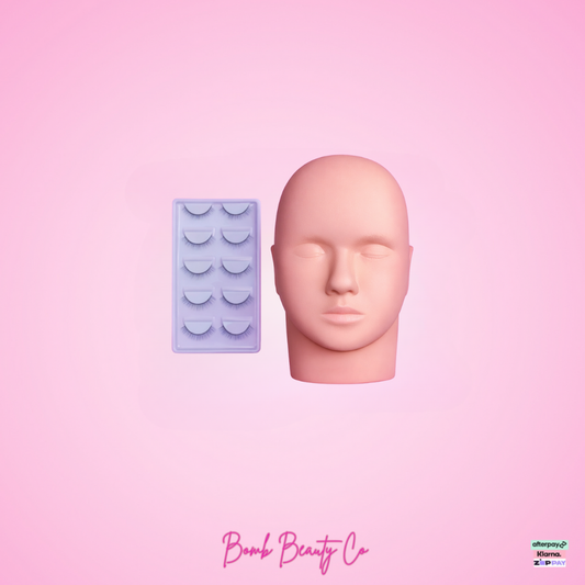 mannequin head and lashes