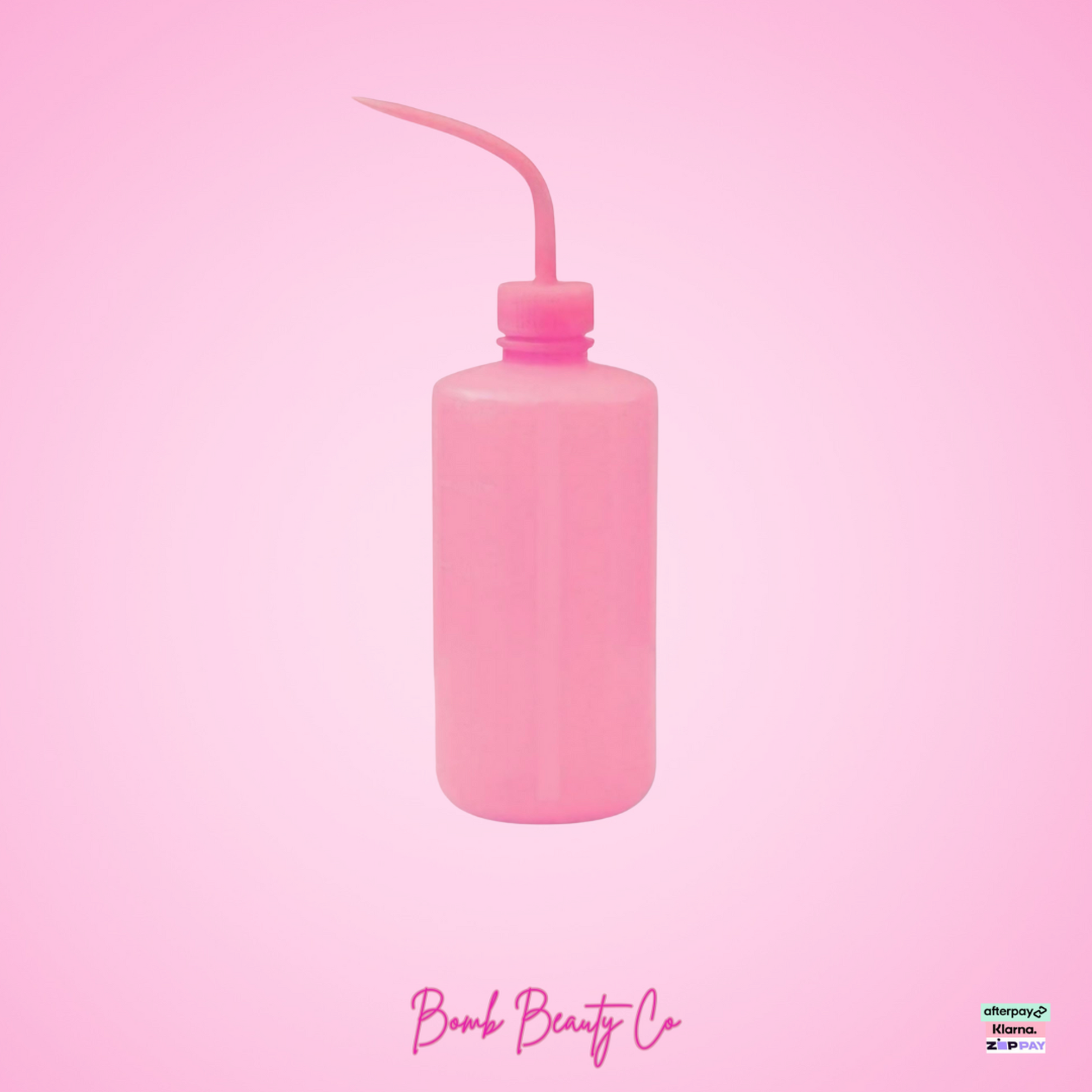 bomb beauty co rinse bottle pink