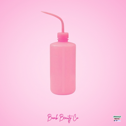 bomb beauty co rinse bottle pink