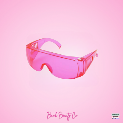 safety glasses pink