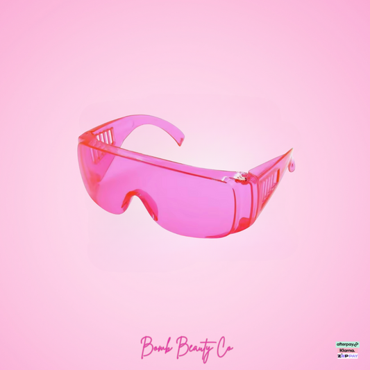 safety glasses pink