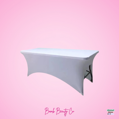 salon bed cover white