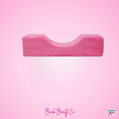 salon bed pillow pink