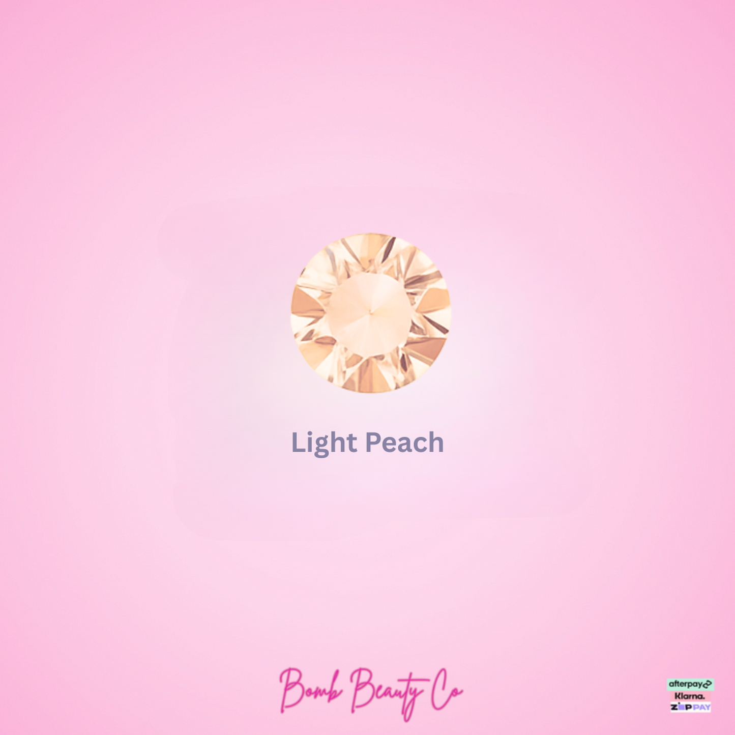  tooth gem light peach