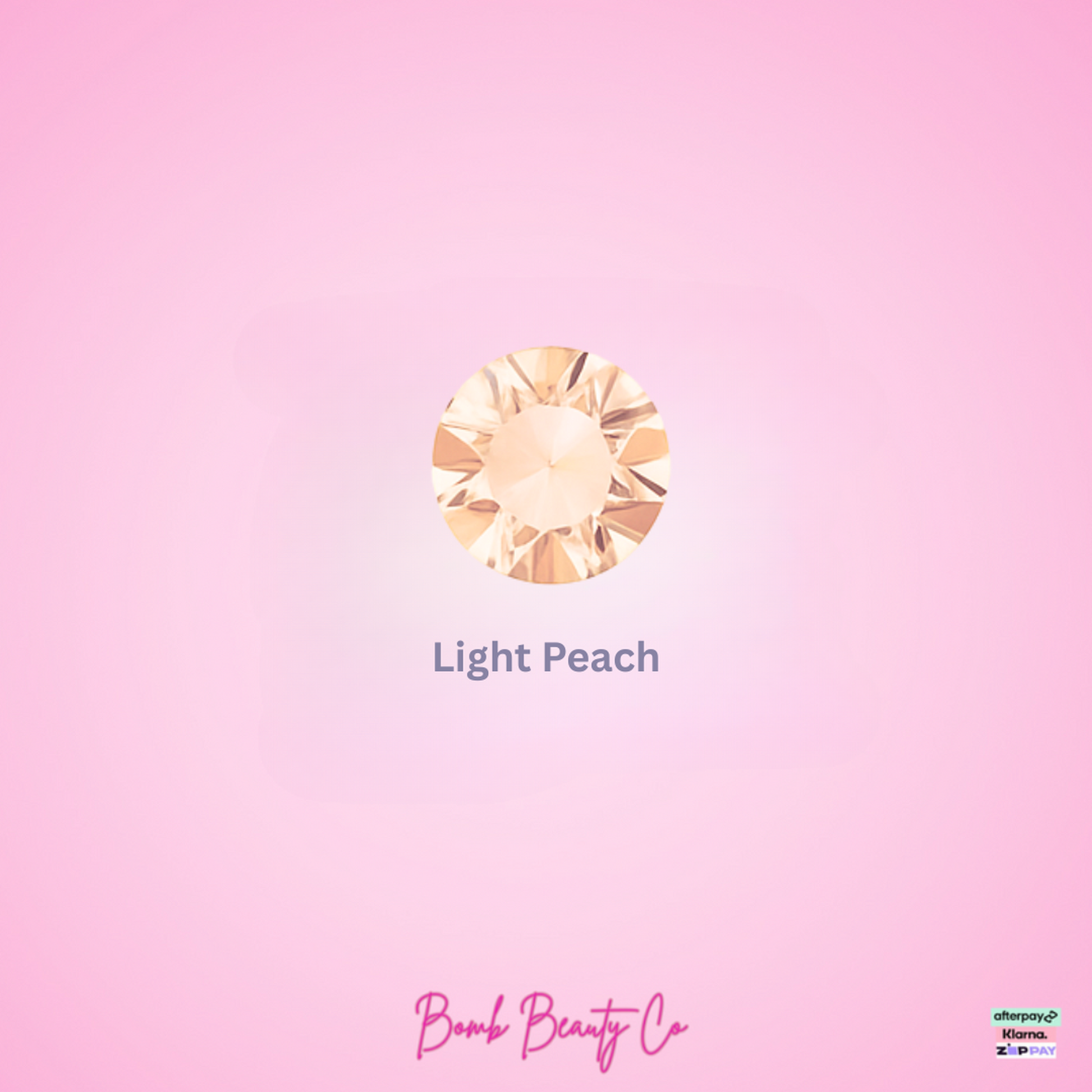  tooth gem light peach