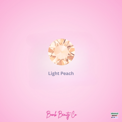 tooth gem light peach