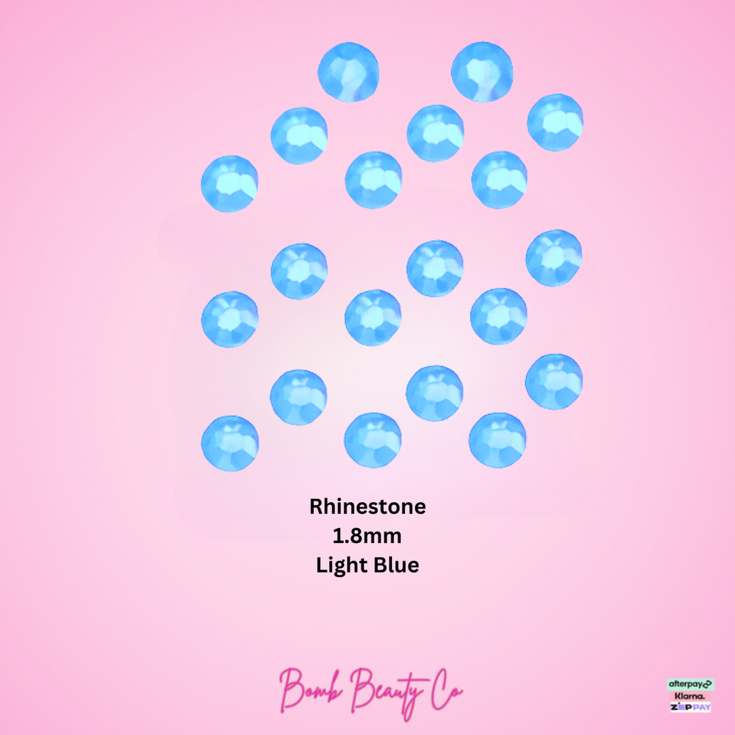  tooth gems Rhinestone blue