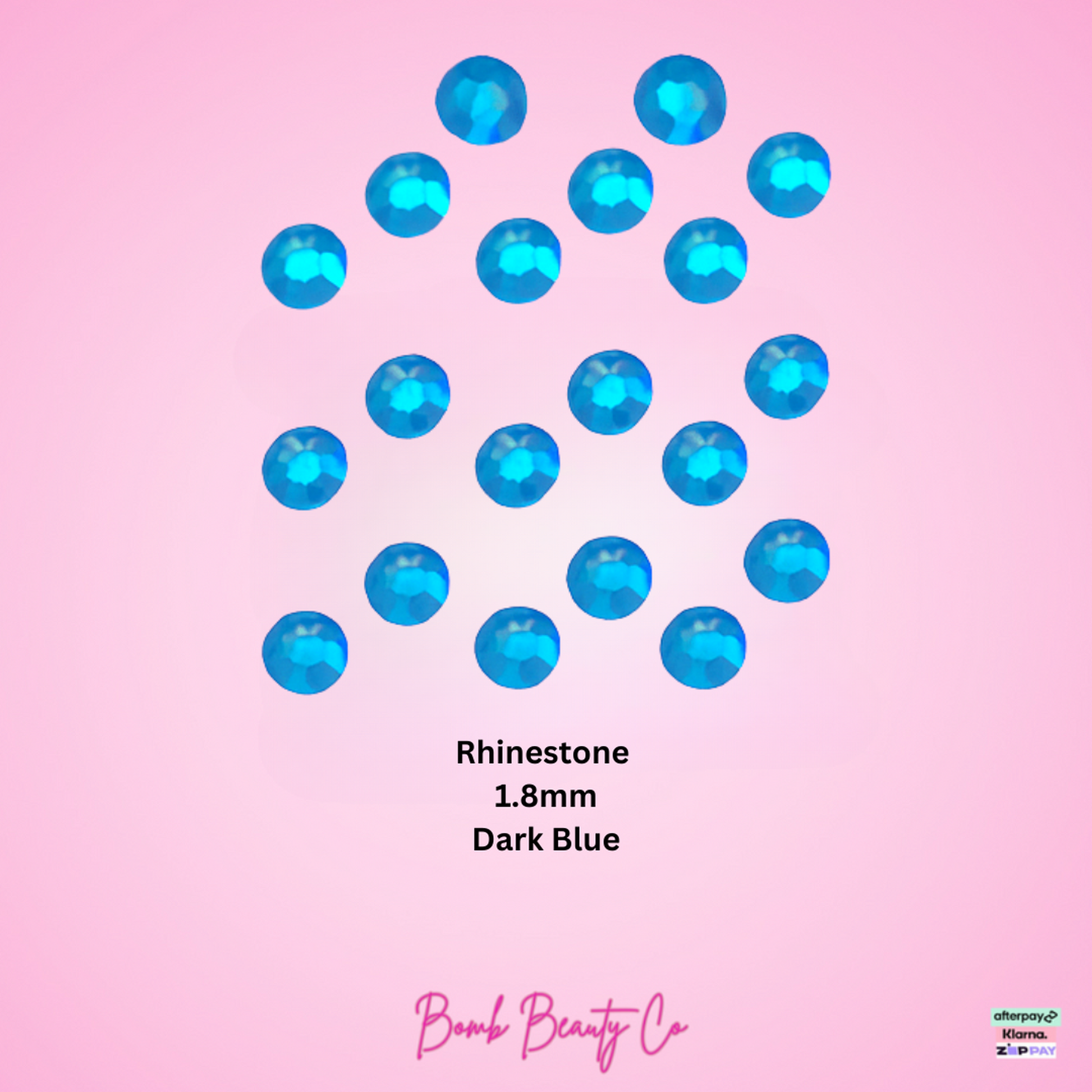 tooth gems Rhinestone dark blue