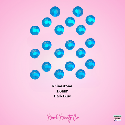 tooth gems Rhinestone dark blue