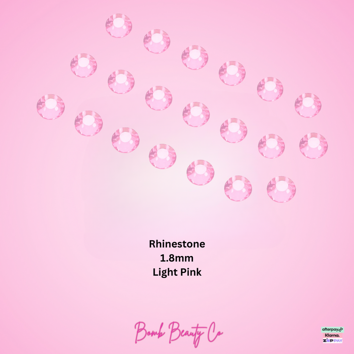  tooth gems Rhinestone pink