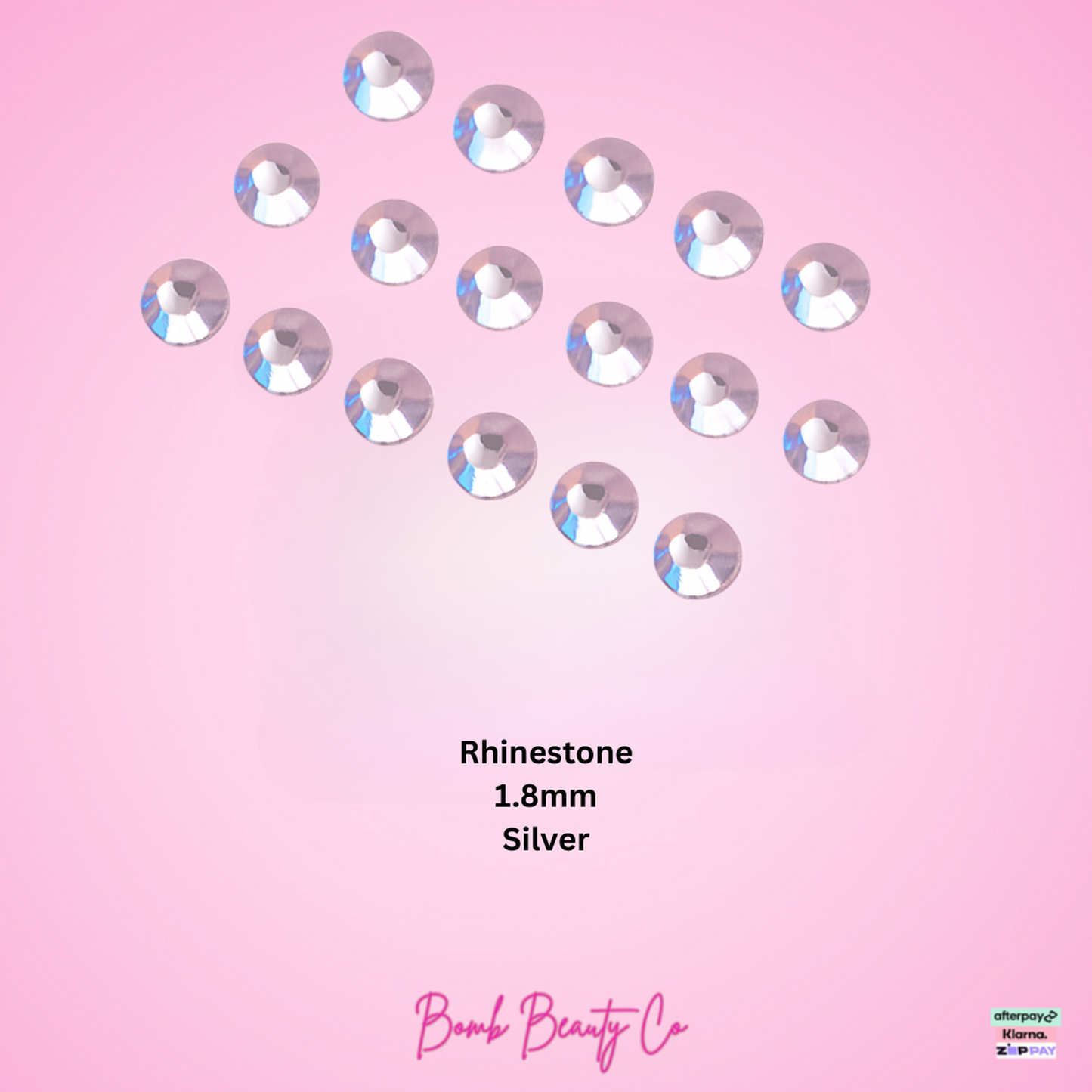  tooth gems Rhinestone silver