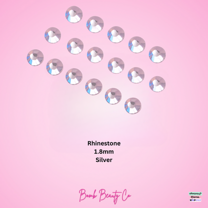  tooth gems Rhinestone silver