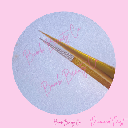 Pink Fibre Tip Tweezers