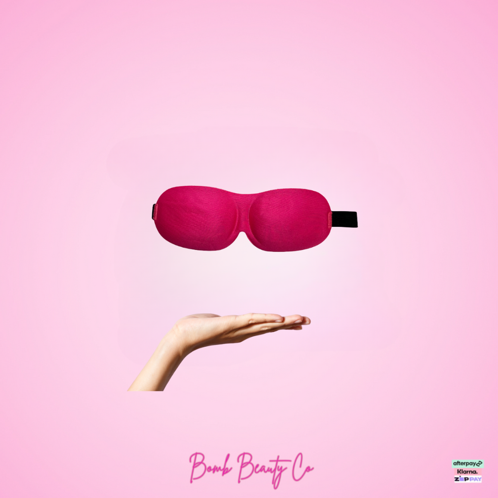 sleep mask hot pink