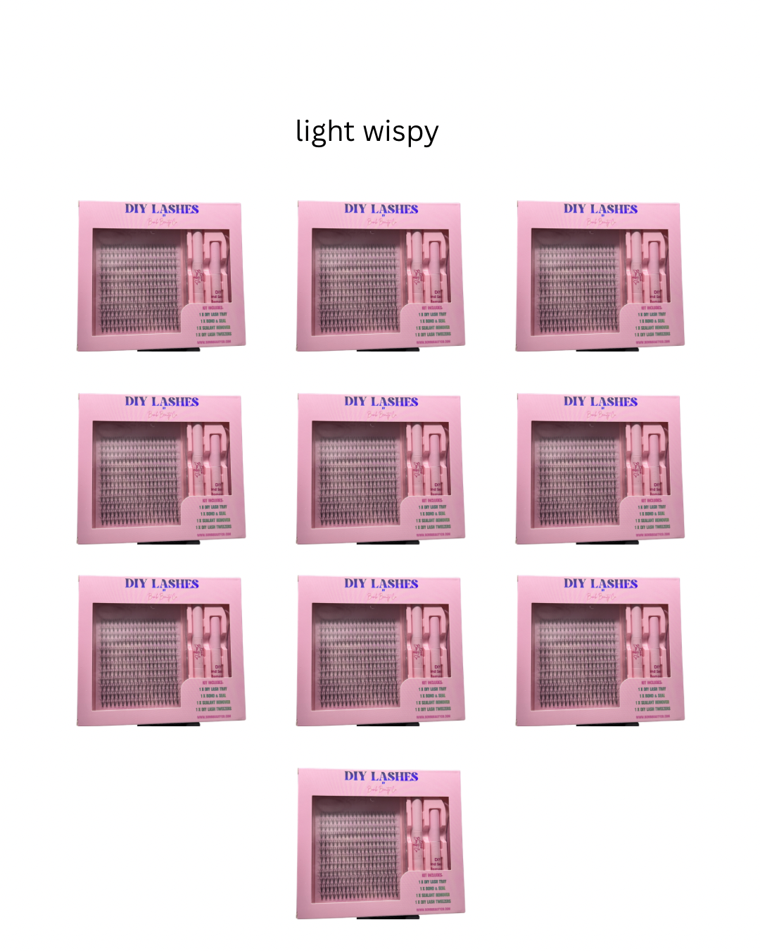 light wispy kit wholesale  10 pack