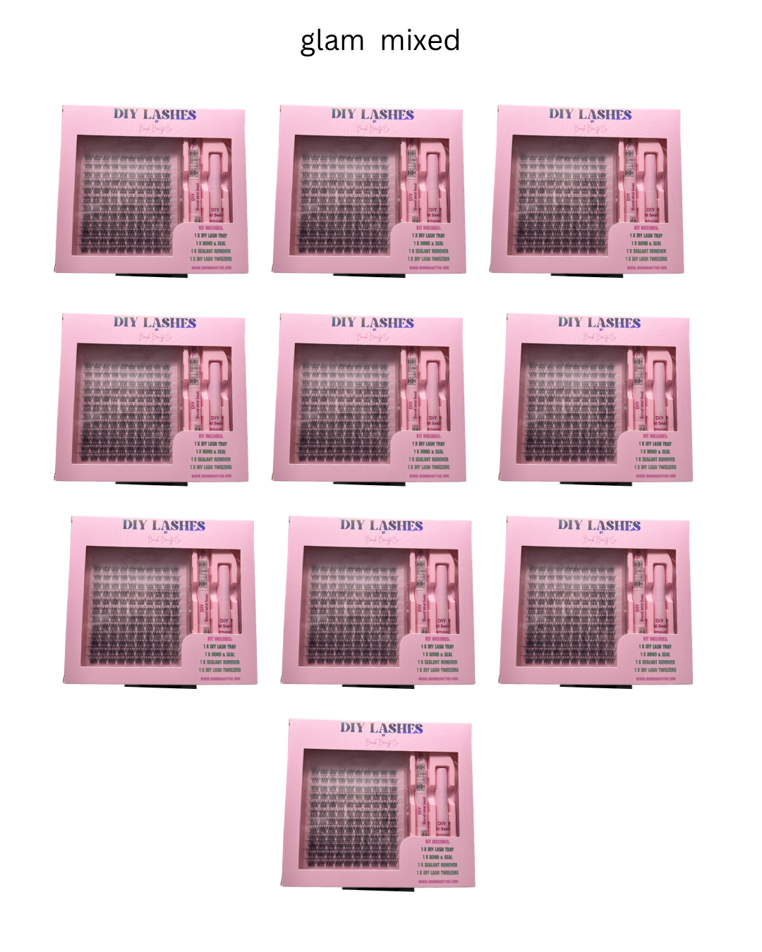 glam kit wholesale 10 pack