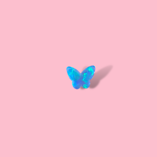 Opal Tooth Gem - Blue Butterfly