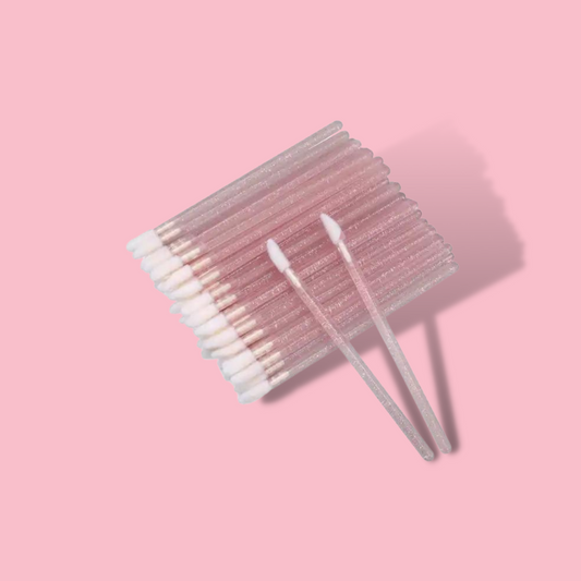 Disposable Wands - Pink Glitter (50)